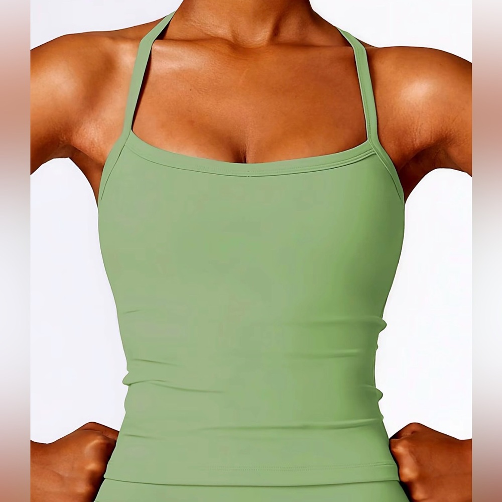 Everyday Slim Fit Tank Top in Sage Green